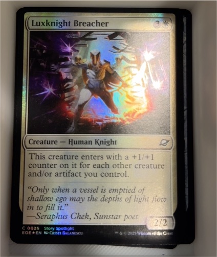 2025 Magic the Gathering #26 Luxknight Breacher — front