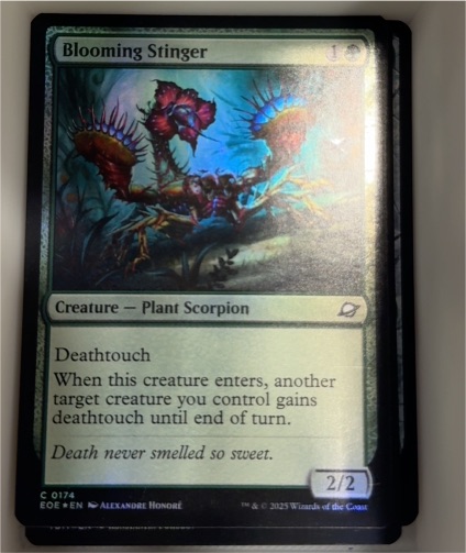 Blooming Stinger #174 Edge of Eternities — front