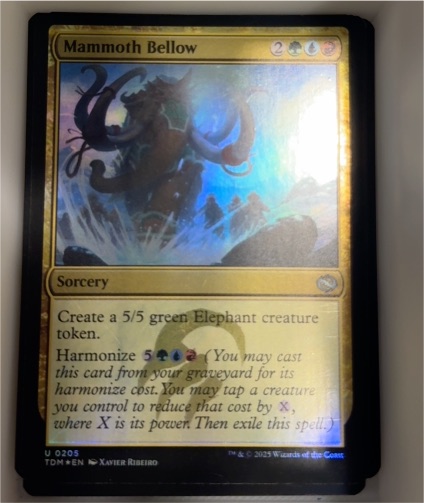 2025 Magic The Gathering #0205 Mammoth Bellow — front