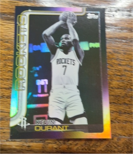 2025-26 Topps Basketball Black Friday Blackout Parallel #157 Kevin Durant — front