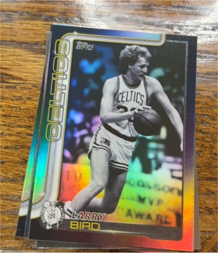 2025-26 Topps Basketball #257 Larry Bird Blackout Parallel — front