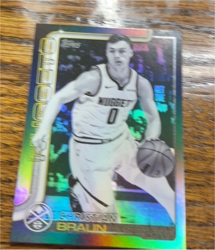 2025-26 Topps #102 Christian Braun Blackout Parallel — front