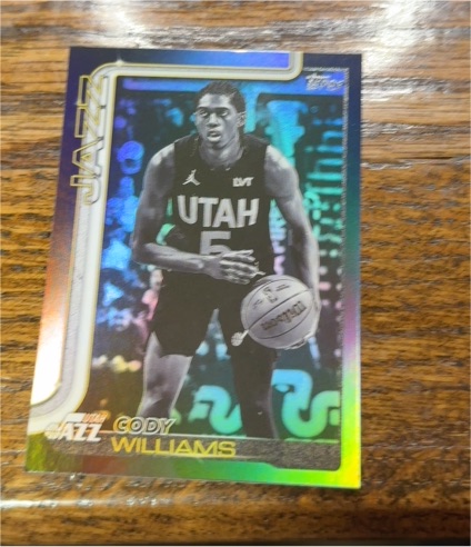2025-26 Topps Black Friday #130 Cody Williams — front