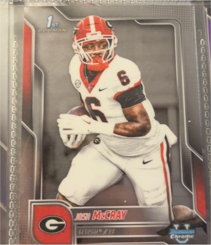 2025 Bowman Chrome University #173 Josh McCray — front