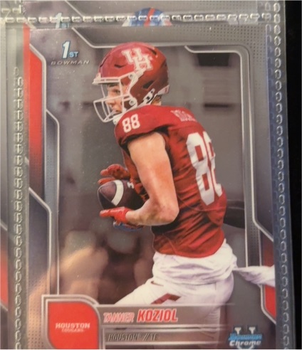 2025 Bowman University Chrome #154 Tanner Koziol — front