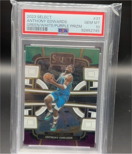 2023-24 Panini Select #37 Anthony Edwards — front