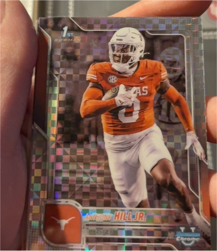 2025 Bowman Chrome University #84 Anthony Hill Jr. — front
