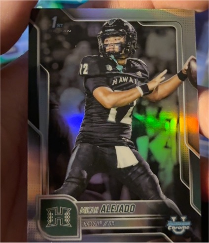 2025 Bowman University Chrome #76 Micah Alejado — front