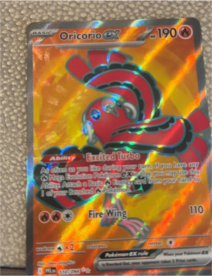 2025 Pokémon TCG Oricorio ex #110/094 Phantasmal Flames — front