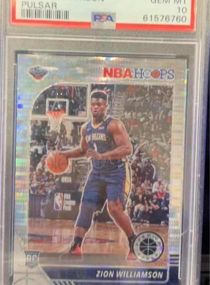 2019-20 Panini NBA Hoops Premium Stock #258 Zion Williamson — front