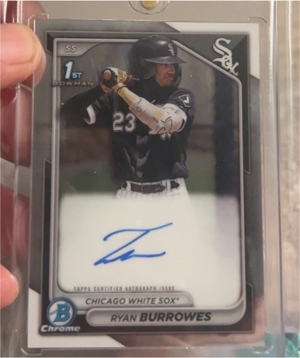 2024 Bowman Chrome #CPA-RBU Ryan Burrowes — front