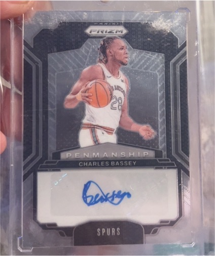 2024-25 Panini Prizm Penmanship #PNM-CBS Charles Bassey — front
