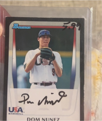 2011 Bowman USA Baseball #BDPP100 Dom Nunez — front