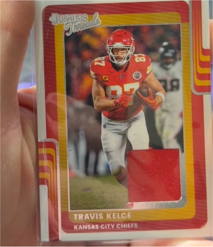 2025 Panini Donruss Threads #DTH-TKE Travis Kelce — front