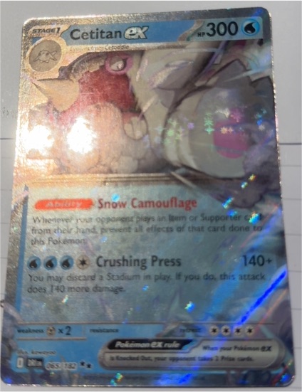 2023 Pokémon SV10: Destined Rivals #065 Cetitan ex — front