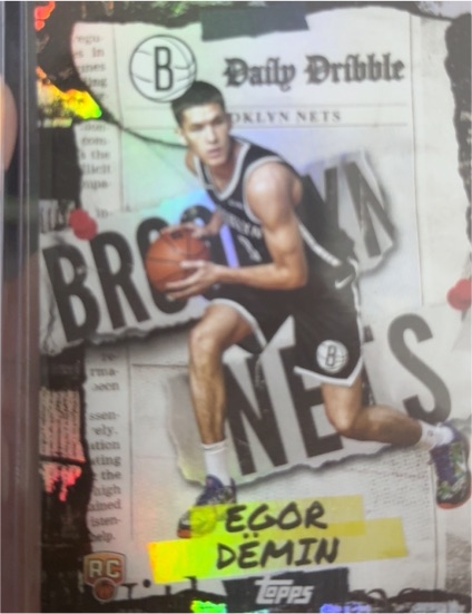 2025-26 Topps #DD-38 Egor Demin The Daily Dribble — front