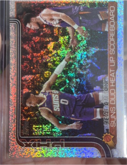 2025-26 Topps #294 Heat Check!: Suns Duo Heat Up Scoreboard — front