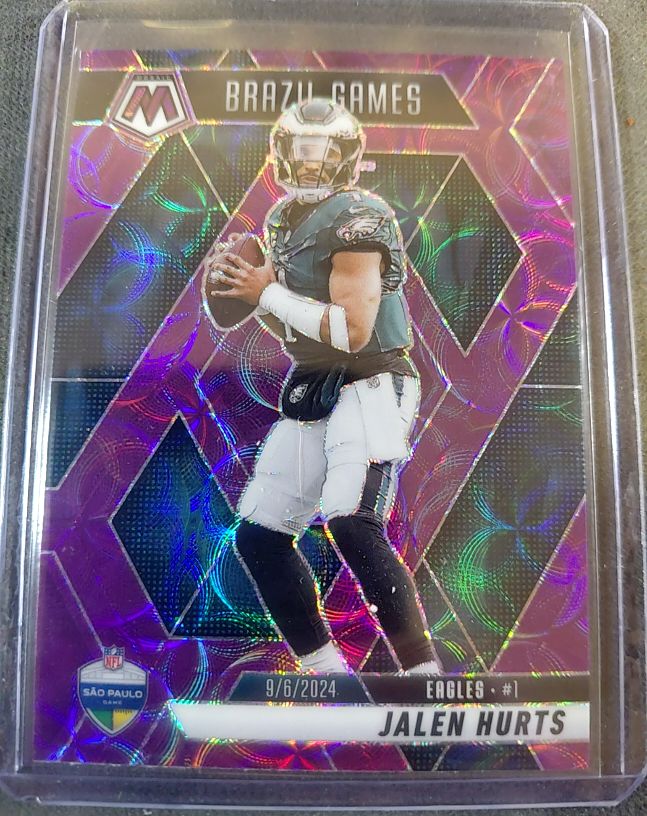 2024 Panini Mosaic Brazil Games #1 Jalen Hurts — front