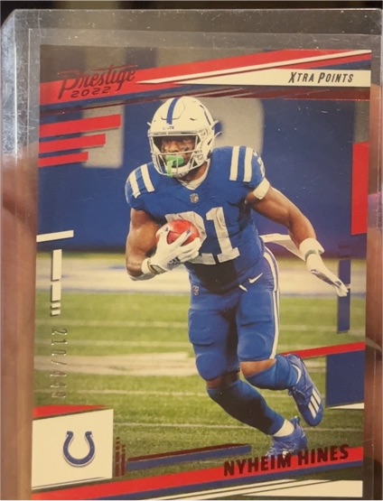 2022 Panini Prestige #125 Nyheim Hines — front