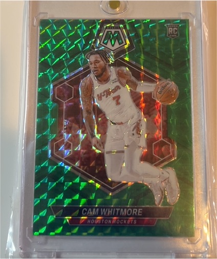 2023-24 Panini Mosaic #217 Cam Whitmore Rookie Green Prizm — front
