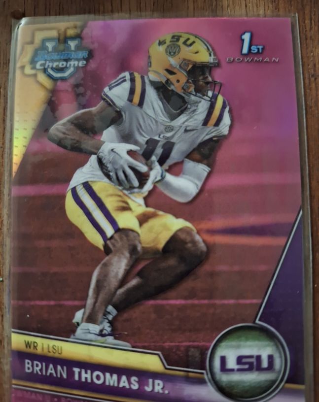 2023 Bowman University Chrome #8 Brian Thomas Jr. — front