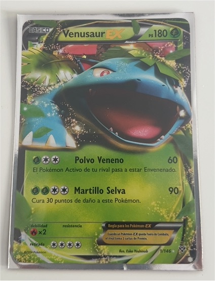 2014 Pokémon TCG XY Base Set #1 Venusaur EX — front