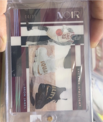 2024-25 Panini Noir #04 LeBron James Sneaker Spotlight — front
