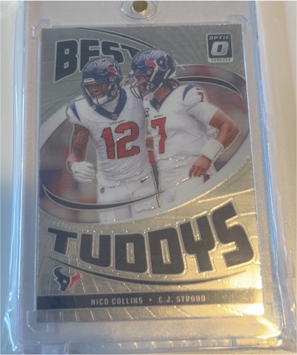 2024 Panini Donruss Optic #4 C.J. Stroud / Nico Collins Best Tuddys Houston Texans — front