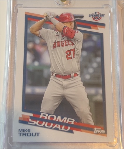 2022 Topps Opening Day #BS-8 Mike Trout Bomb Squad — front