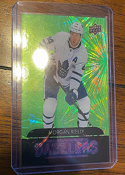 2020-21 Upper Deck Series 1 Dazzlers Green #DZ-44 Morgan Rielly — front