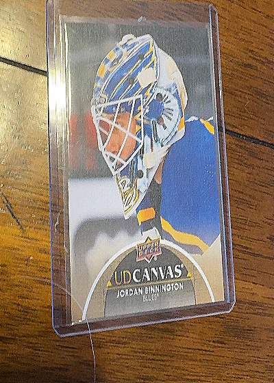 2021-22 Upper Deck UD Canvas #C189 Jordan Binnington — front