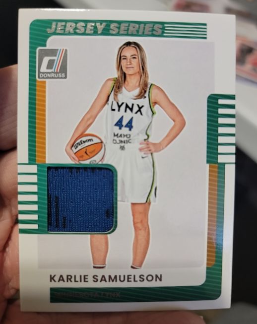 2025 Donruss WNBA Jersey Series #31 Karlie Samuelson — front