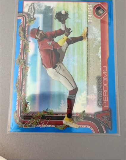 2025 Topps Holiday #H93 Geraldo Perdomo — front