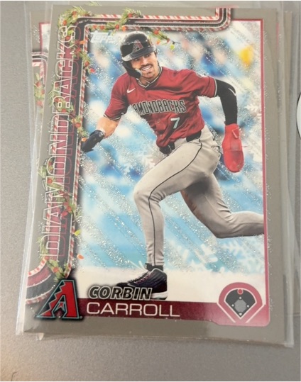 2025 Topps Holiday #H158 Corbin Carroll — front