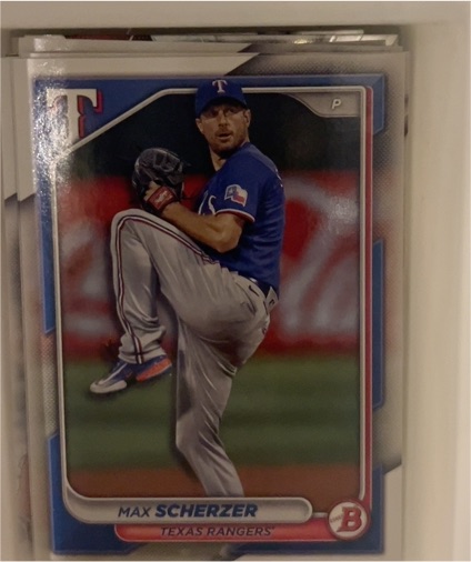 2024 Bowman #99 Max Scherzer Texas Rangers — front