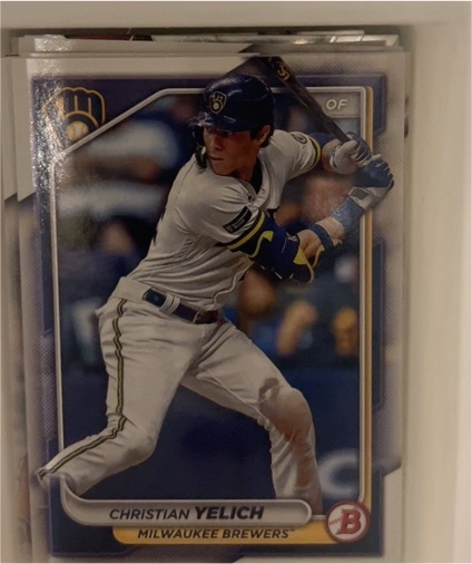 2024 Bowman #34 Christian Yelich — front
