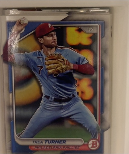 2024 Bowman #4 Trea Turner — front