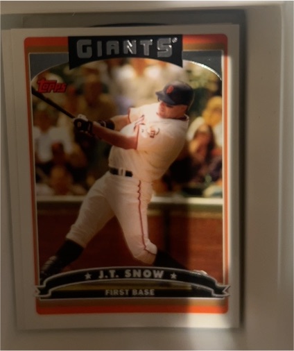 2006 Topps #123 J.T. Snow — front