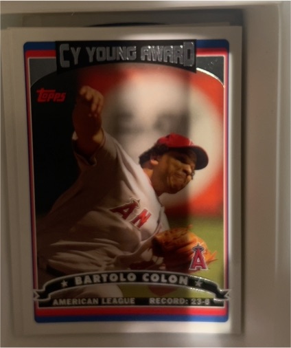 2006 Topps #260 Bartolo Colon Cy Young Award — front