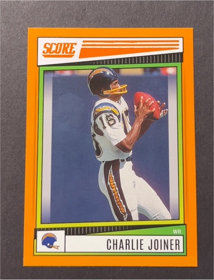 2022 Score #142 Charlie Joiner San Diego Chargers — front