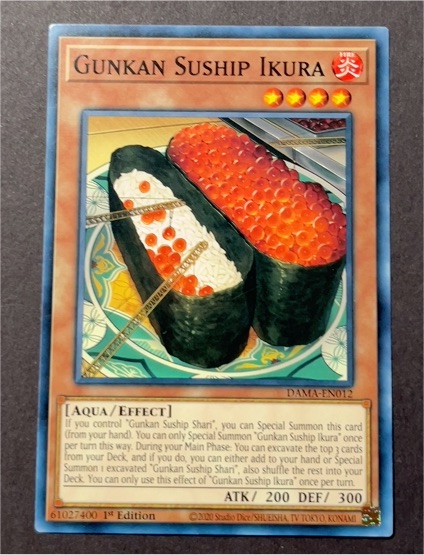2022 Yu-Gi-Oh! DAMA-EN012 Gunkan Suship Ikura — front