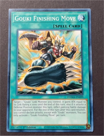 2020 Yu-Gi-Oh! DAMA-EN099 Gouki Finishing Move — front