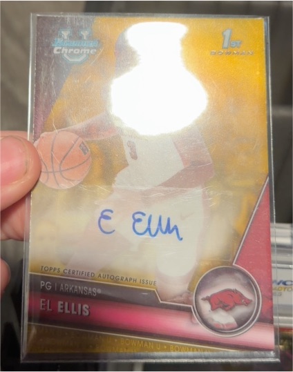 2023 Bowman Chrome University #1st Bowman El Ellis — front