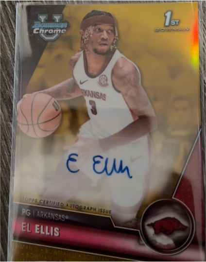 2023-24 Bowman University Chrome #BCPA-EE El Ellis — front