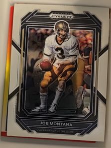 2023 Panini Prizm Draft Picks #54 Joe Montana — front