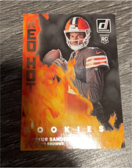 2025 Panini Donruss Red Hot Rookies #RHR-SDS Shedeur Sanders — front