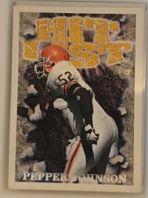 1995 Topps #1 Pepper Johnson Hit List — front