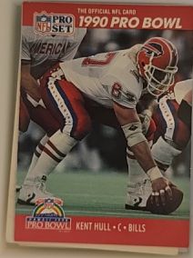 1990 Pro Set #345 Kent Hull — front