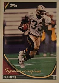 1994 Topps #167 Tyrone Hughes — front