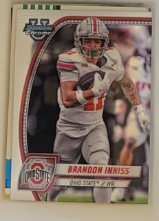 2024 Bowman University Chrome #23 Brandon Inniss — front